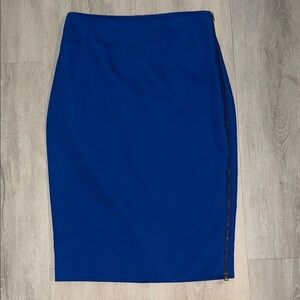 Express Royal Blue Pencil Skirt